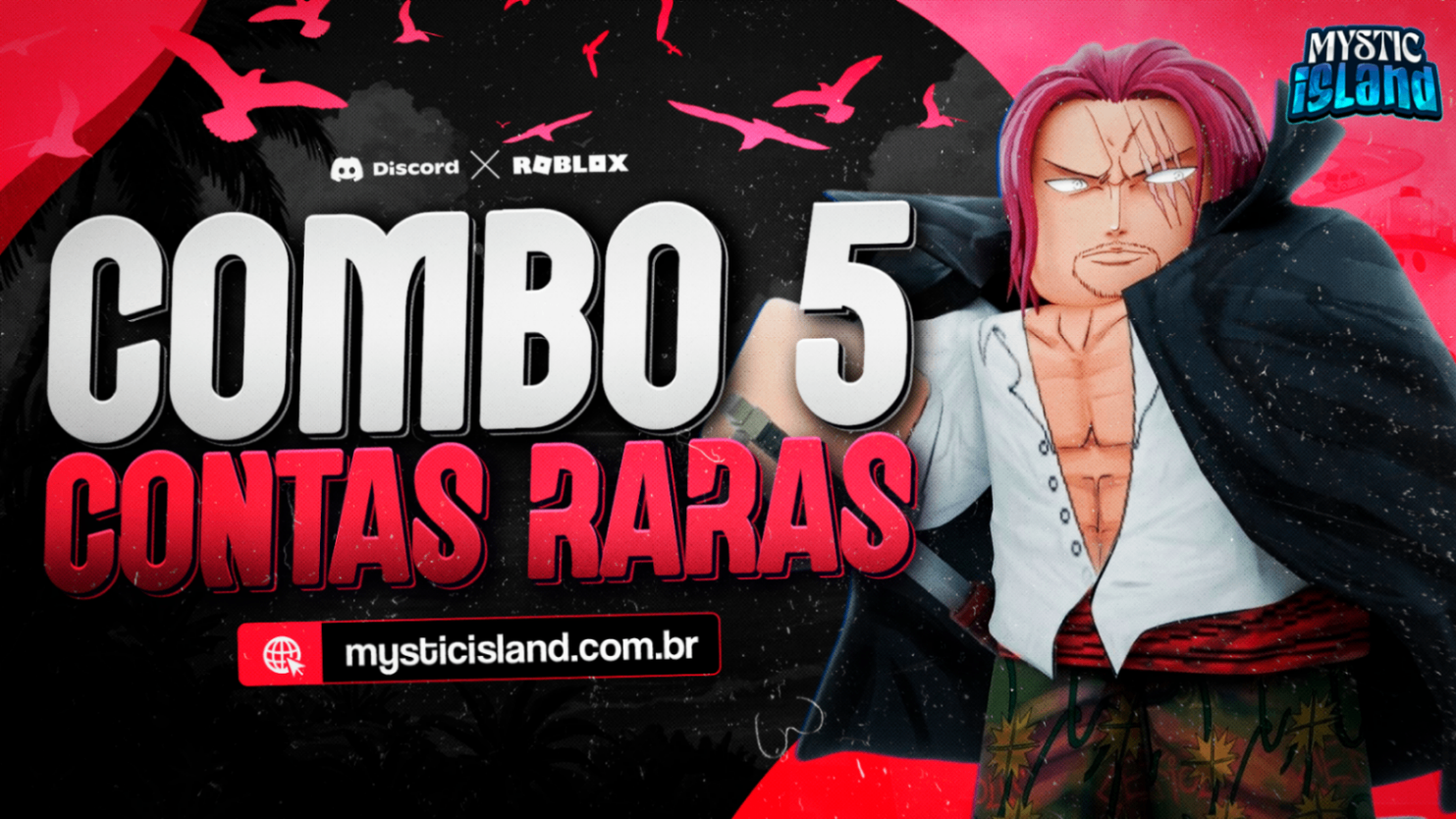 🎉 COMBO 5 CONTAS RARAS